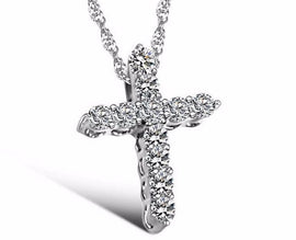 Sterling Silver Cross Pendant Necklace