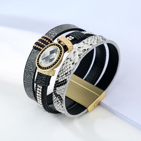 Leather Wrap Bracelet For Men