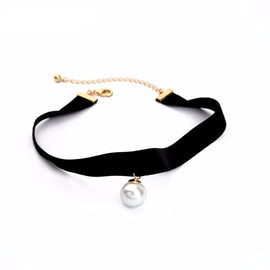 Black Pearl Choker Necklace